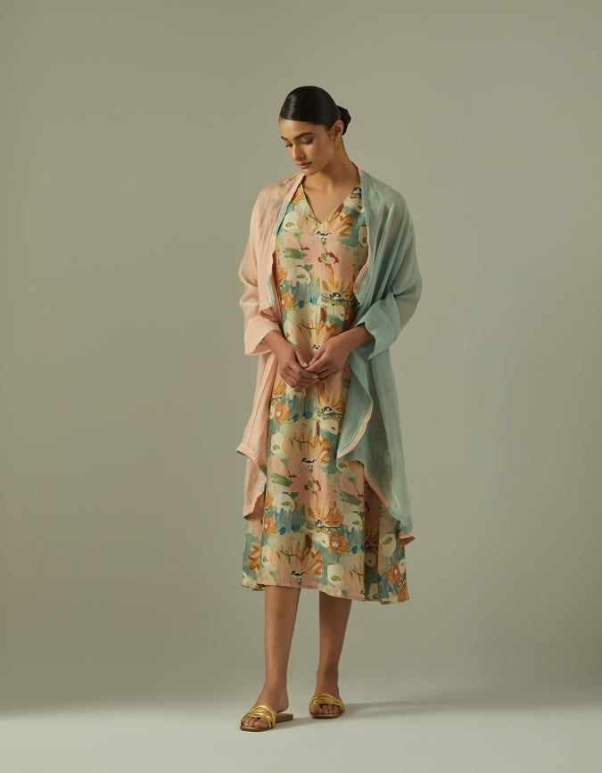 mint green and peach dress Sweet Bow Peach and Mint Green Tife&Co