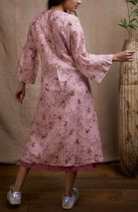Pastel  Floral Print Dress .