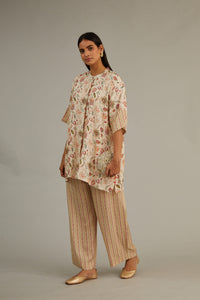 Beige Floral Printed Co-Ord Set