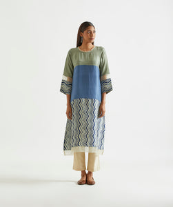 Limited Edition : Hand Dyed And Hand Blocked Kurta.