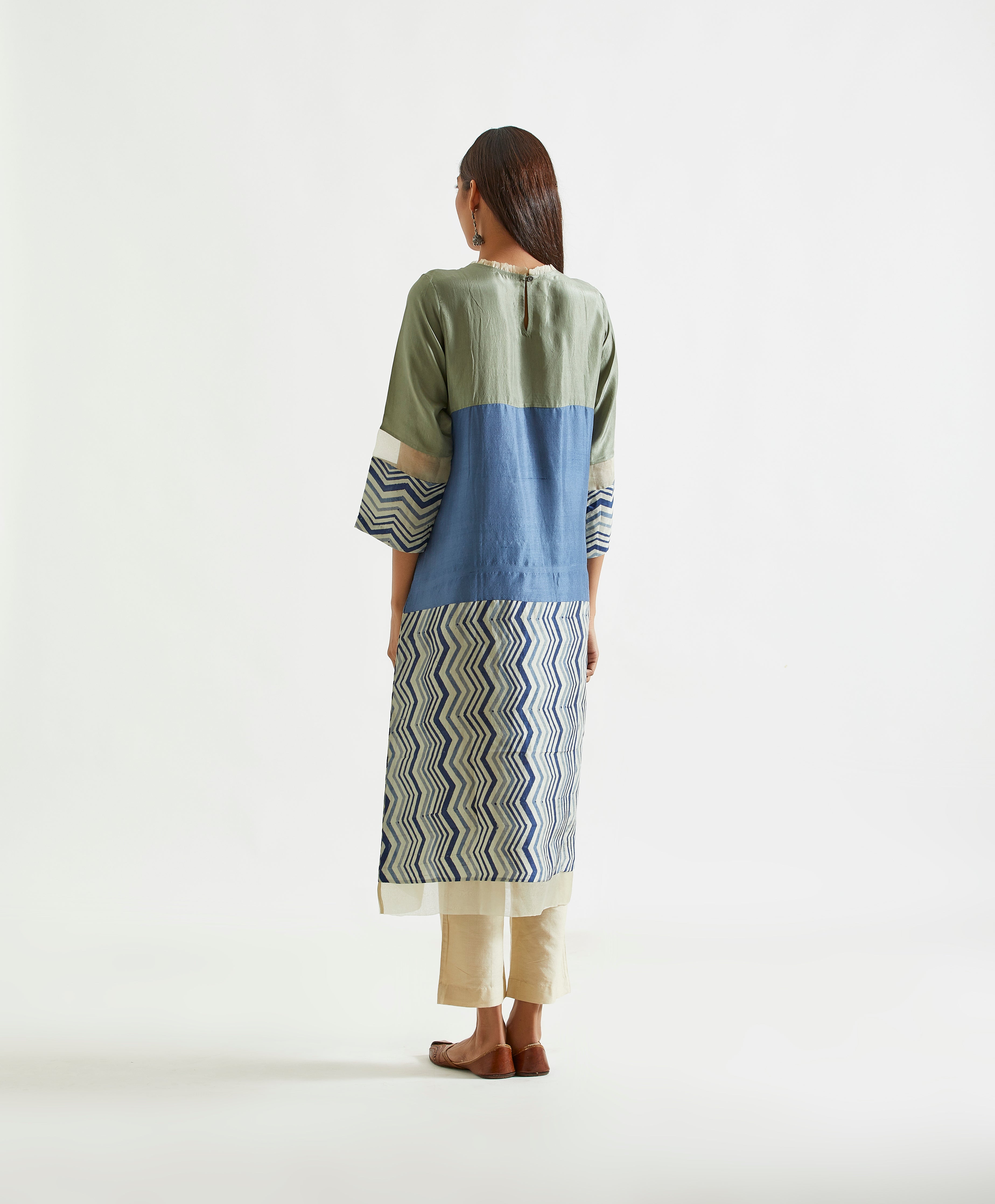 Limited Edition : Hand Dyed And Hand Blocked Kurta.