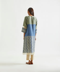 Limited Edition : Hand Dyed And Hand Blocked Kurta.