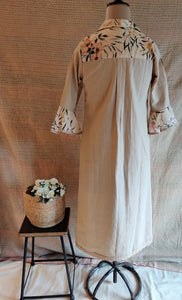 Floral Linen Printed Dress